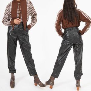 Rejina Pyo Leon Faux Leather Trousers